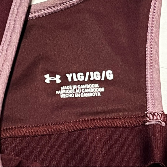 Girl's Under Armour UA Crossback Graphic Sports Bra Large - Picture 5 of 12